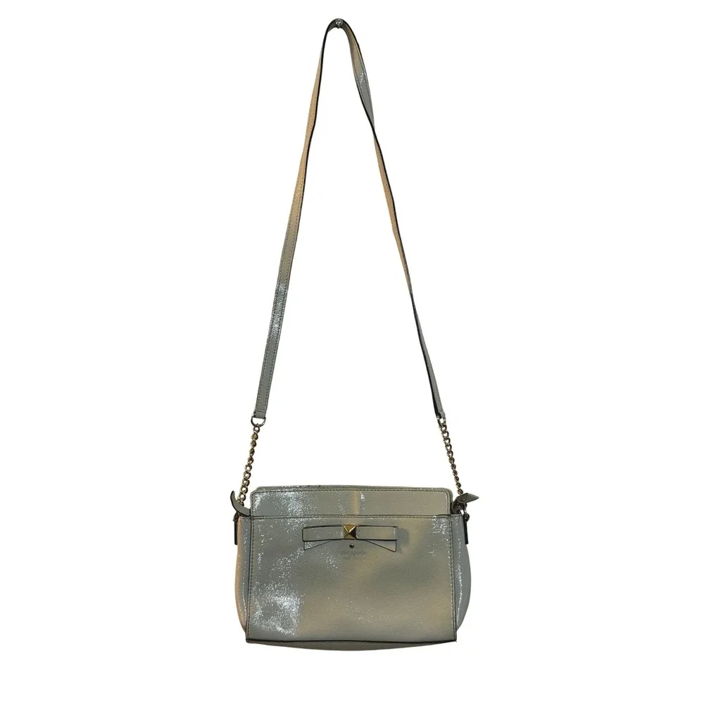 Kate Spade‎ Crossbody Bag Women Small Patent Leather Bow Detail Strap